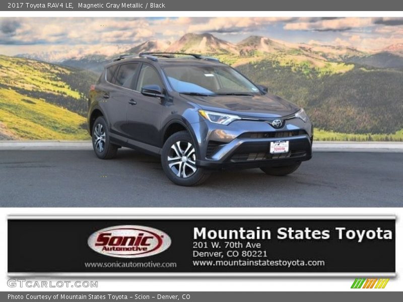 Magnetic Gray Metallic / Black 2017 Toyota RAV4 LE