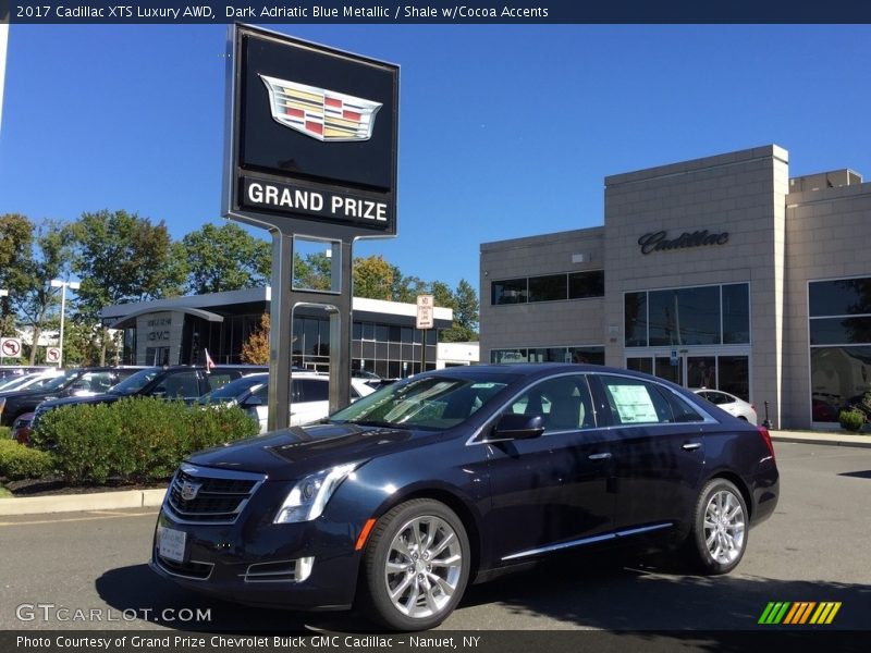 Dark Adriatic Blue Metallic / Shale w/Cocoa Accents 2017 Cadillac XTS Luxury AWD
