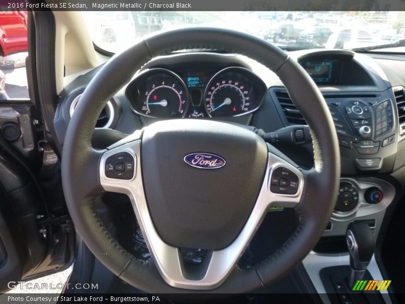 Magnetic Metallic / Charcoal Black 2016 Ford Fiesta SE Sedan