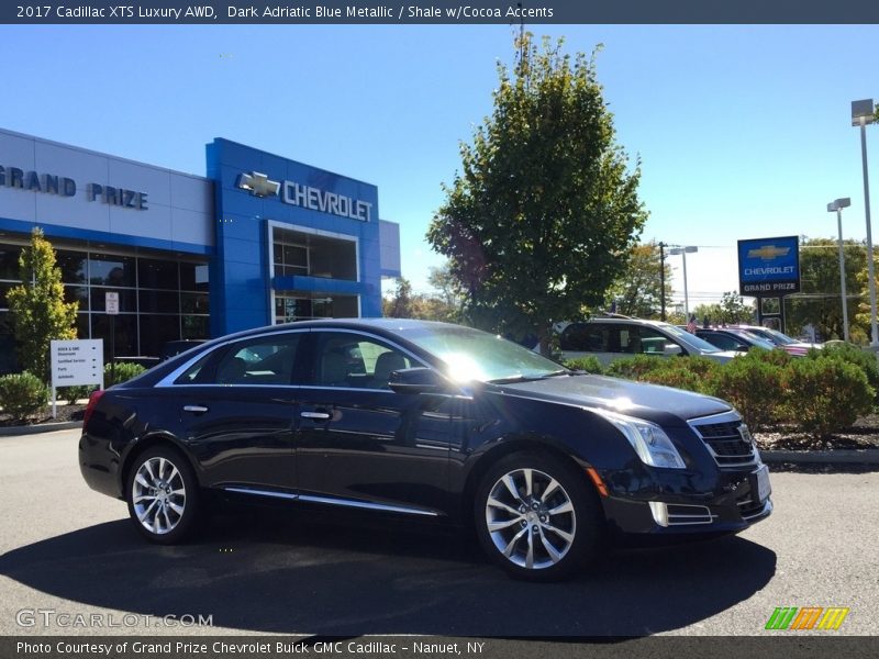 Dark Adriatic Blue Metallic / Shale w/Cocoa Accents 2017 Cadillac XTS Luxury AWD