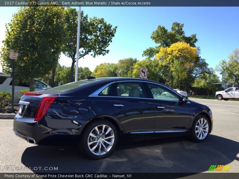 Dark Adriatic Blue Metallic / Shale w/Cocoa Accents 2017 Cadillac XTS Luxury AWD