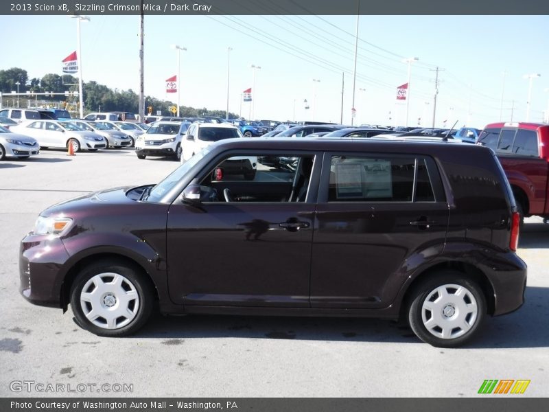 Sizzling Crimson Mica / Dark Gray 2013 Scion xB