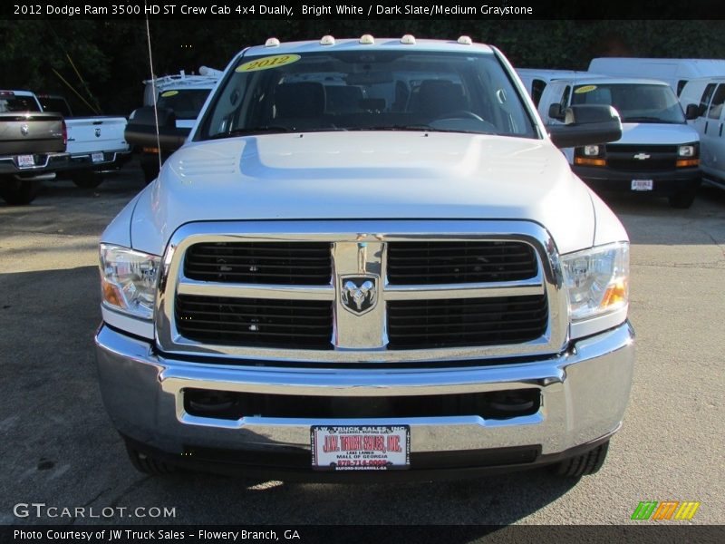 Bright White / Dark Slate/Medium Graystone 2012 Dodge Ram 3500 HD ST Crew Cab 4x4 Dually