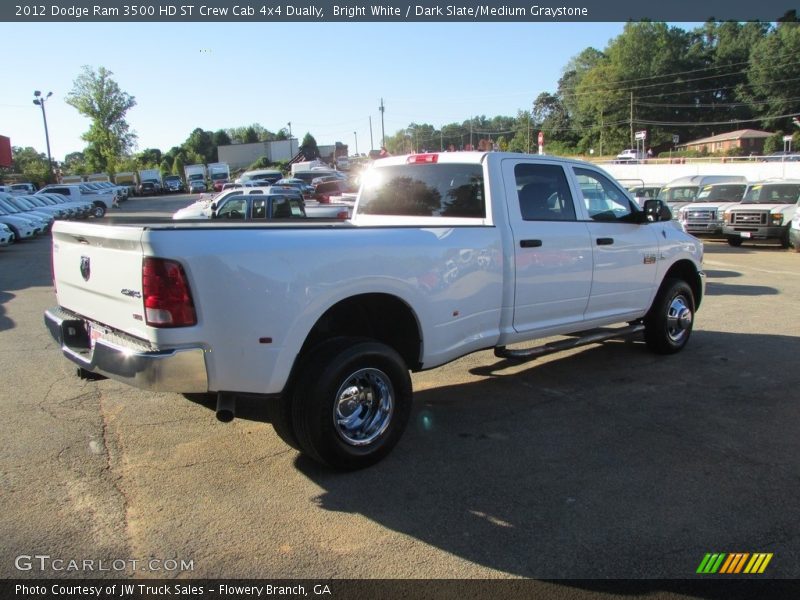Bright White / Dark Slate/Medium Graystone 2012 Dodge Ram 3500 HD ST Crew Cab 4x4 Dually