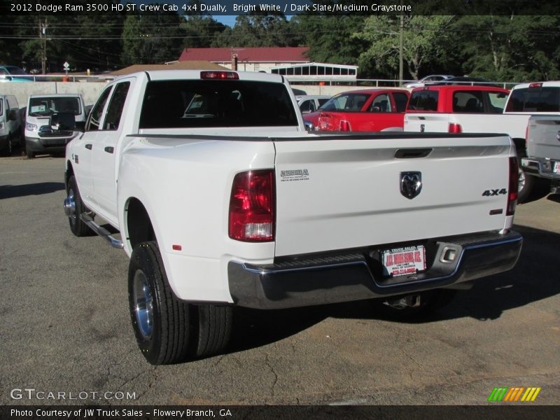 Bright White / Dark Slate/Medium Graystone 2012 Dodge Ram 3500 HD ST Crew Cab 4x4 Dually