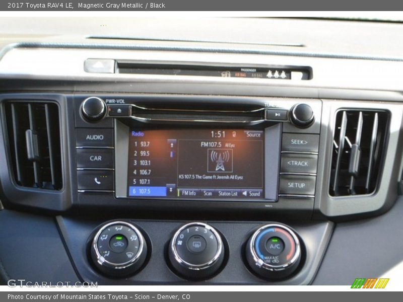 Magnetic Gray Metallic / Black 2017 Toyota RAV4 LE