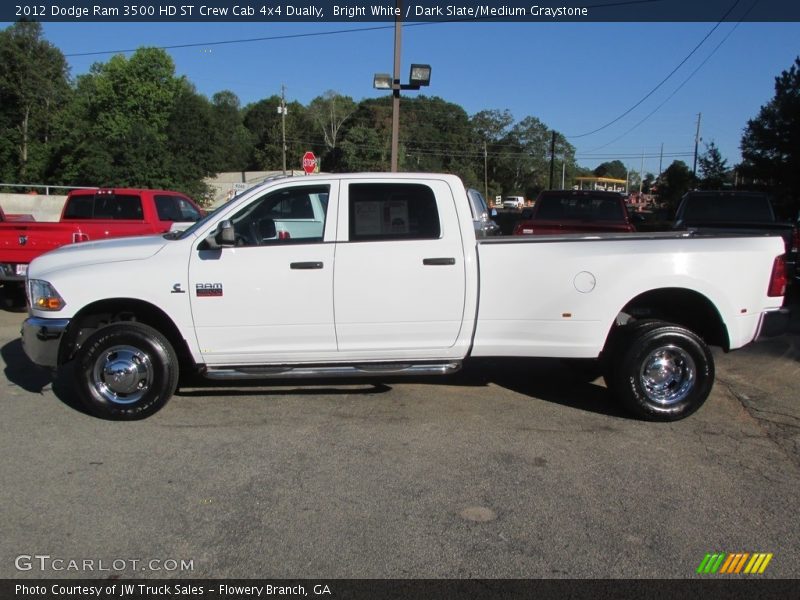 Bright White / Dark Slate/Medium Graystone 2012 Dodge Ram 3500 HD ST Crew Cab 4x4 Dually