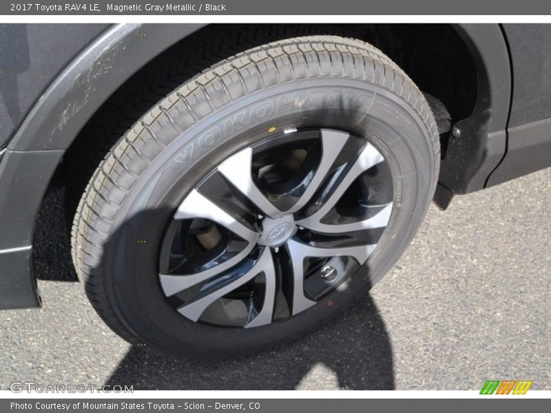 Magnetic Gray Metallic / Black 2017 Toyota RAV4 LE