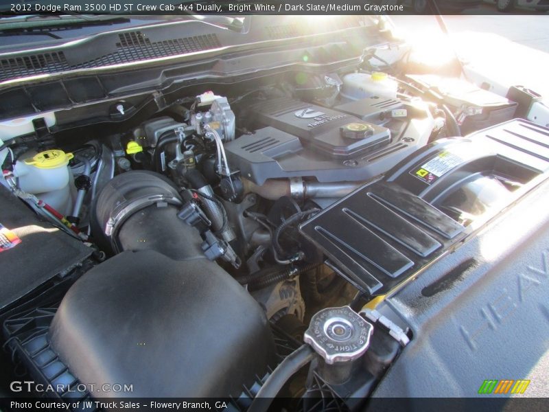Bright White / Dark Slate/Medium Graystone 2012 Dodge Ram 3500 HD ST Crew Cab 4x4 Dually