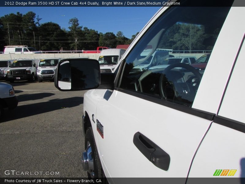 Bright White / Dark Slate/Medium Graystone 2012 Dodge Ram 3500 HD ST Crew Cab 4x4 Dually