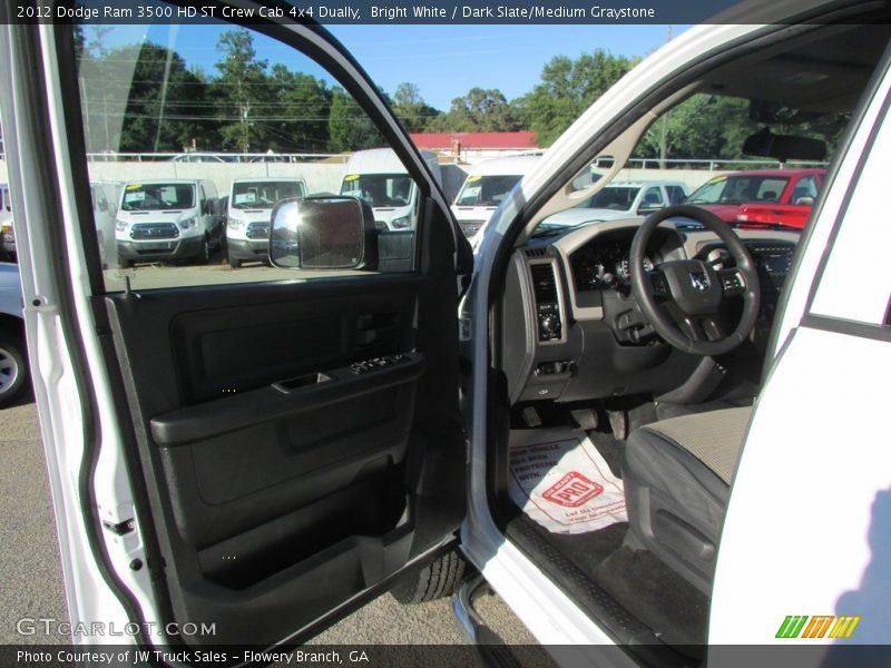 Bright White / Dark Slate/Medium Graystone 2012 Dodge Ram 3500 HD ST Crew Cab 4x4 Dually