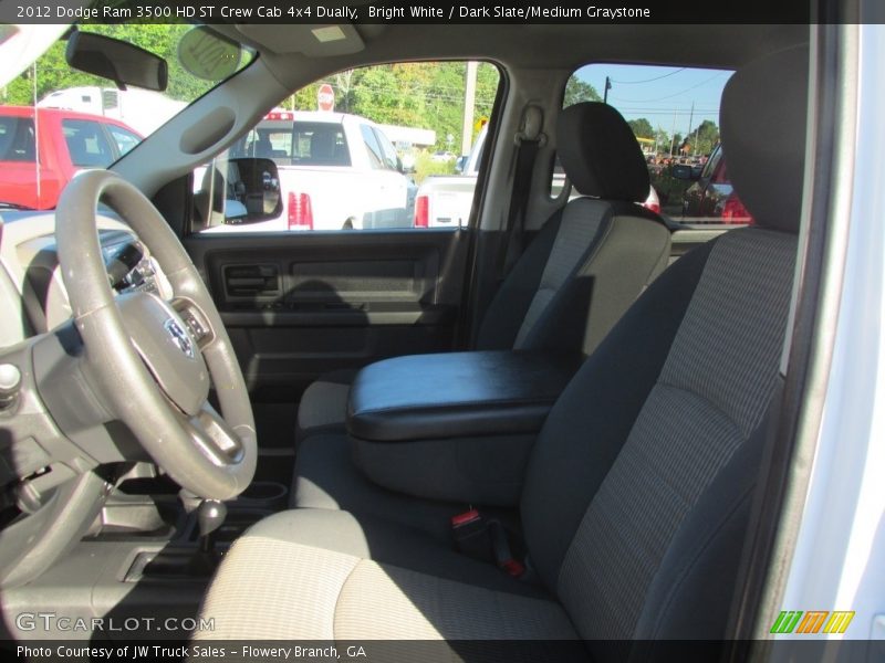 Bright White / Dark Slate/Medium Graystone 2012 Dodge Ram 3500 HD ST Crew Cab 4x4 Dually
