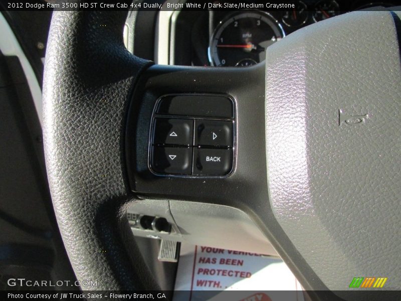 Bright White / Dark Slate/Medium Graystone 2012 Dodge Ram 3500 HD ST Crew Cab 4x4 Dually