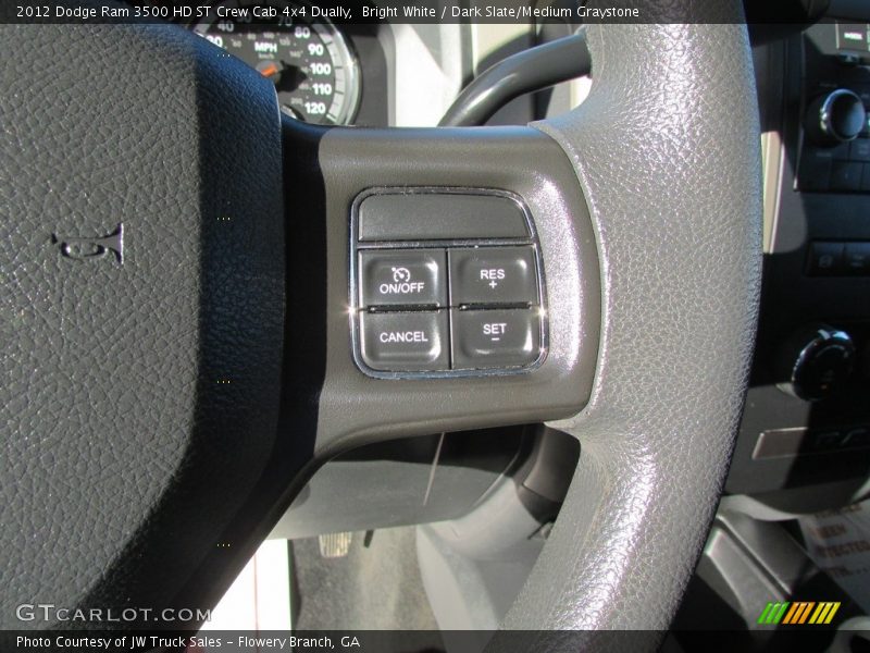 Bright White / Dark Slate/Medium Graystone 2012 Dodge Ram 3500 HD ST Crew Cab 4x4 Dually