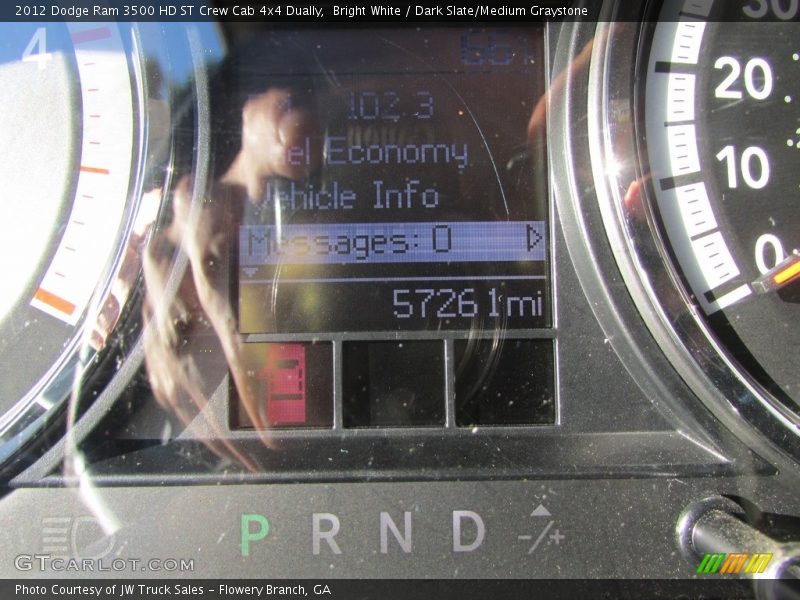 Bright White / Dark Slate/Medium Graystone 2012 Dodge Ram 3500 HD ST Crew Cab 4x4 Dually