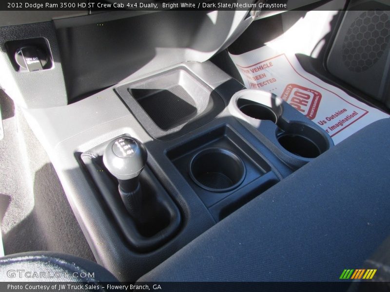 Bright White / Dark Slate/Medium Graystone 2012 Dodge Ram 3500 HD ST Crew Cab 4x4 Dually