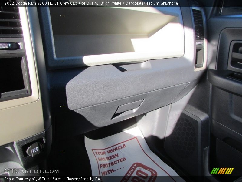 Bright White / Dark Slate/Medium Graystone 2012 Dodge Ram 3500 HD ST Crew Cab 4x4 Dually