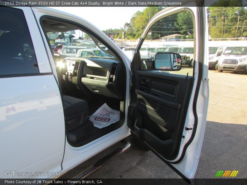 Bright White / Dark Slate/Medium Graystone 2012 Dodge Ram 3500 HD ST Crew Cab 4x4 Dually