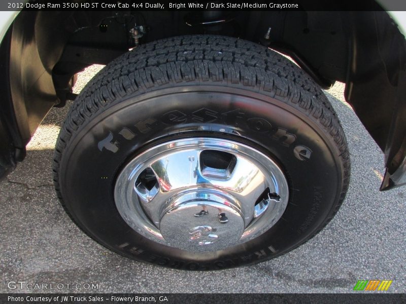 Bright White / Dark Slate/Medium Graystone 2012 Dodge Ram 3500 HD ST Crew Cab 4x4 Dually
