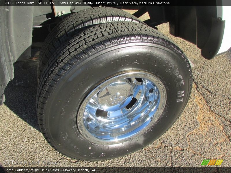 Bright White / Dark Slate/Medium Graystone 2012 Dodge Ram 3500 HD ST Crew Cab 4x4 Dually