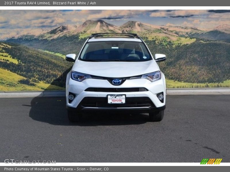 Blizzard Pearl White / Ash 2017 Toyota RAV4 Limited