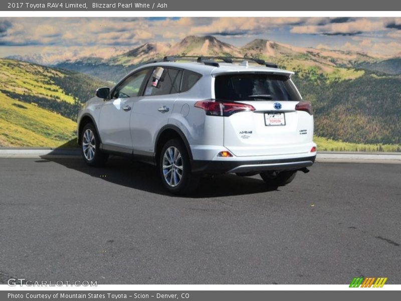 Blizzard Pearl White / Ash 2017 Toyota RAV4 Limited