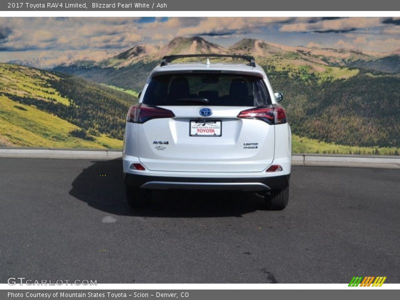 Blizzard Pearl White / Ash 2017 Toyota RAV4 Limited