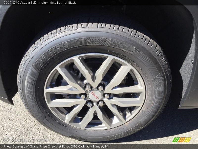 Iridium Metallic / Jet Black 2017 GMC Acadia SLE