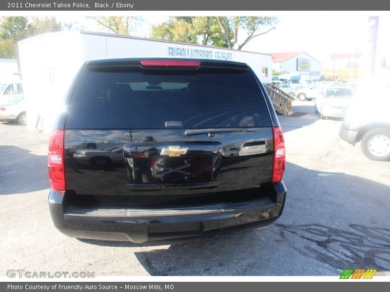 Black / Ebony 2011 Chevrolet Tahoe Police