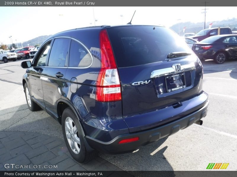 Royal Blue Pearl / Gray 2009 Honda CR-V EX 4WD