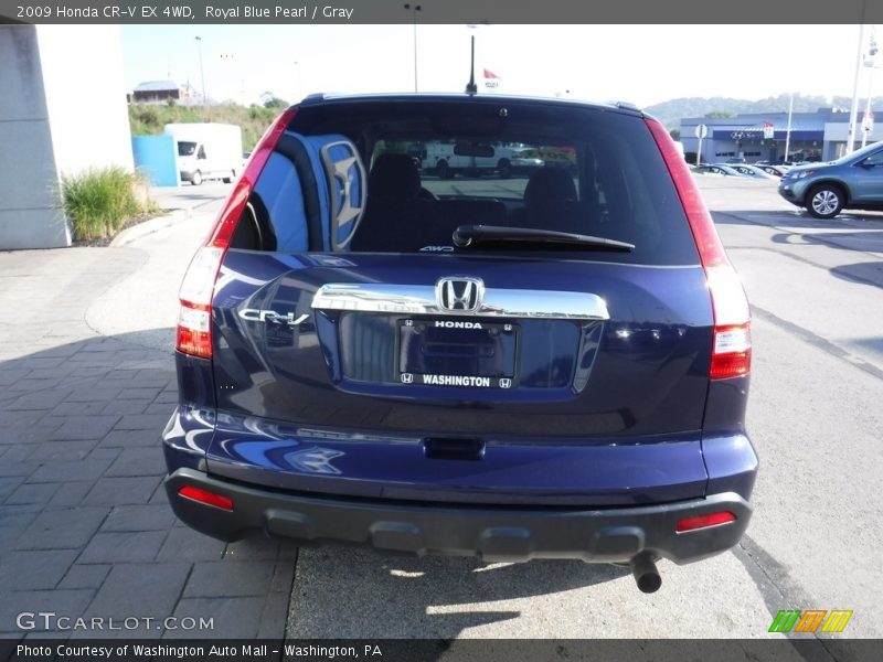 Royal Blue Pearl / Gray 2009 Honda CR-V EX 4WD