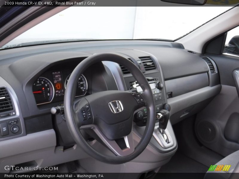 Royal Blue Pearl / Gray 2009 Honda CR-V EX 4WD