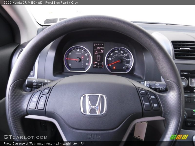 Royal Blue Pearl / Gray 2009 Honda CR-V EX 4WD