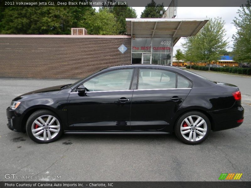 Deep Black Pearl Metallic / Titan Black 2013 Volkswagen Jetta GLI