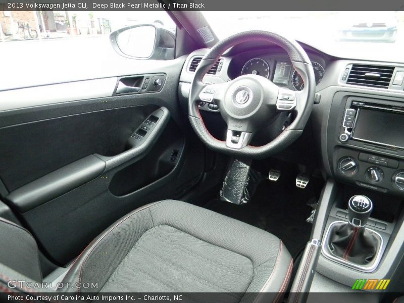 Deep Black Pearl Metallic / Titan Black 2013 Volkswagen Jetta GLI