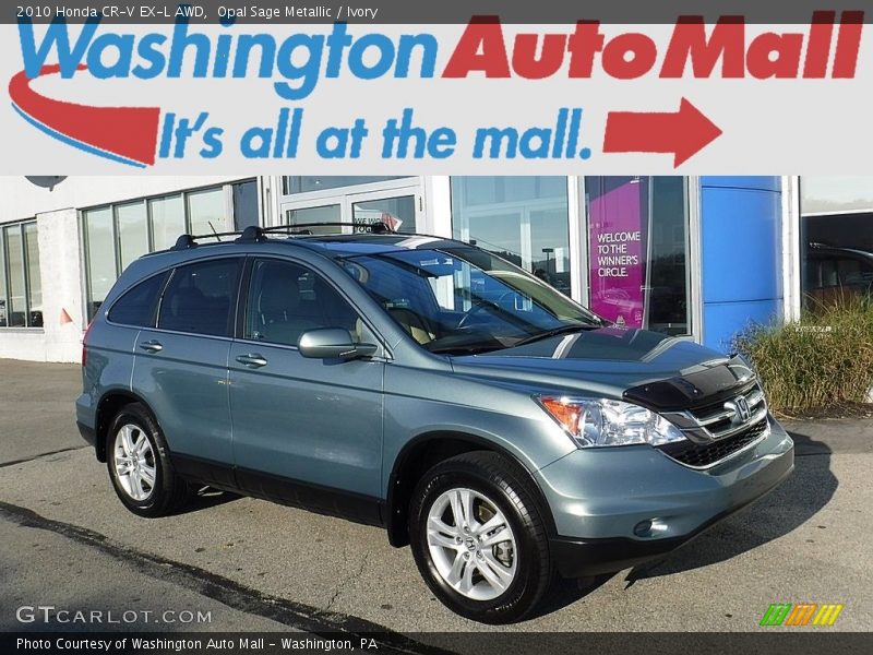 Opal Sage Metallic / Ivory 2010 Honda CR-V EX-L AWD