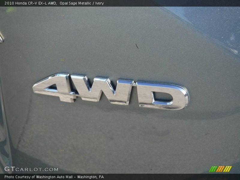 Opal Sage Metallic / Ivory 2010 Honda CR-V EX-L AWD