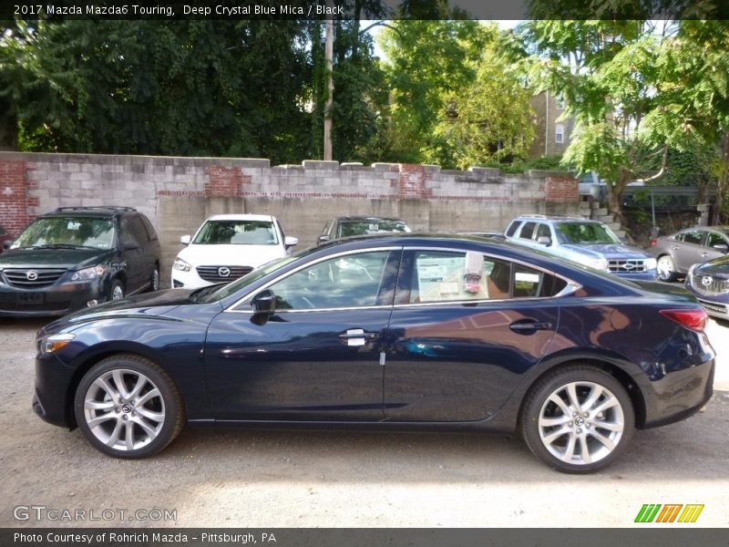Deep Crystal Blue Mica / Black 2017 Mazda Mazda6 Touring