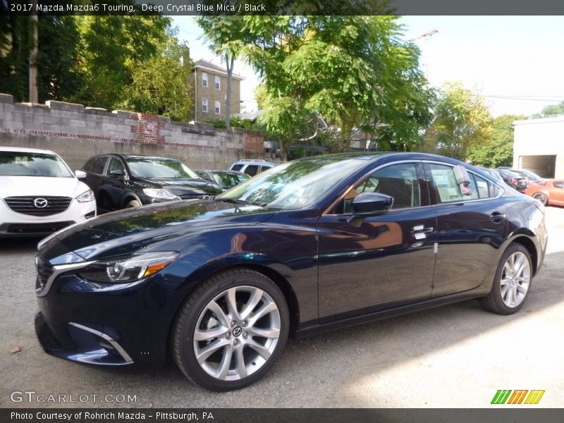 Deep Crystal Blue Mica / Black 2017 Mazda Mazda6 Touring