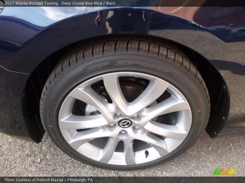 Deep Crystal Blue Mica / Black 2017 Mazda Mazda6 Touring