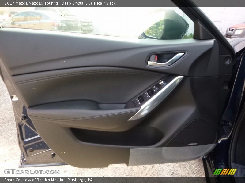 Deep Crystal Blue Mica / Black 2017 Mazda Mazda6 Touring