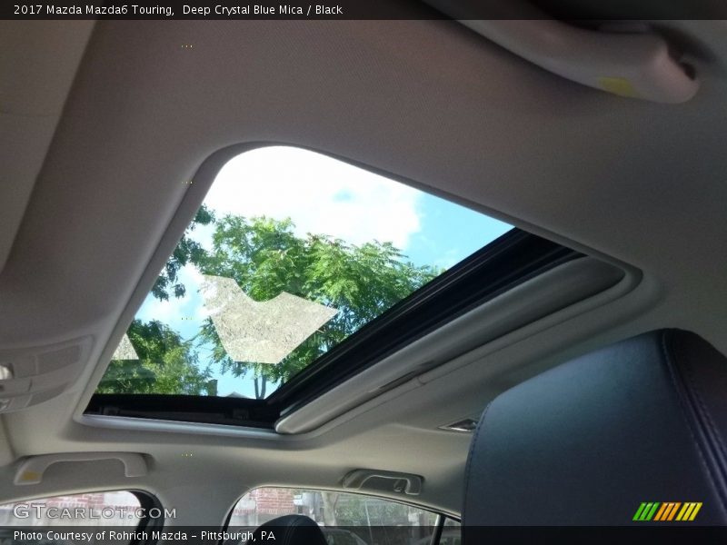Deep Crystal Blue Mica / Black 2017 Mazda Mazda6 Touring
