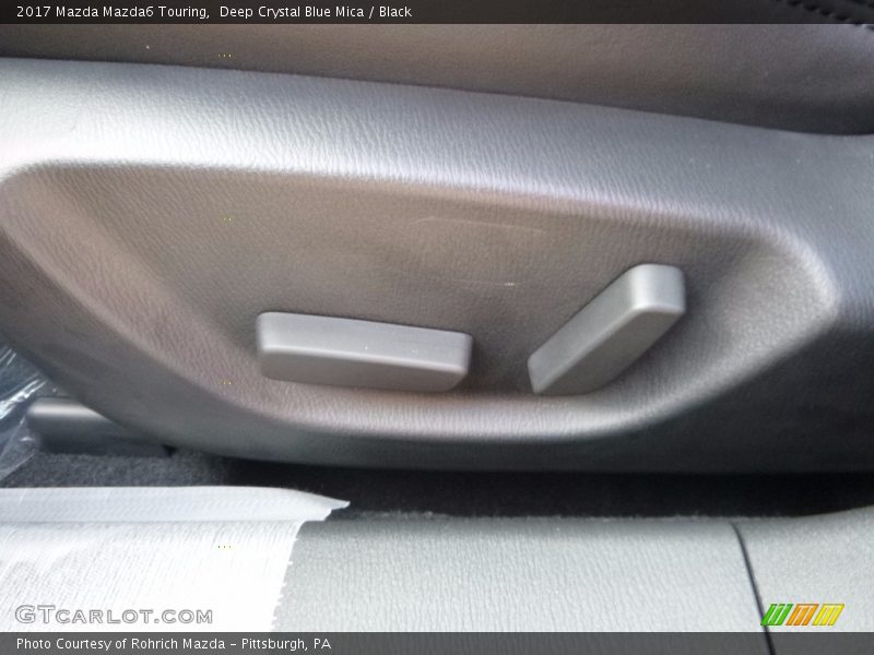 Deep Crystal Blue Mica / Black 2017 Mazda Mazda6 Touring