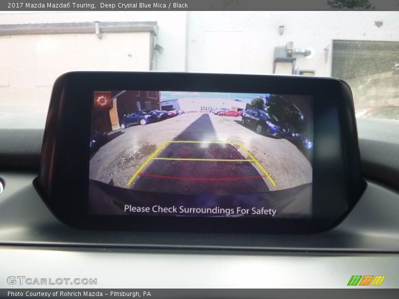 Deep Crystal Blue Mica / Black 2017 Mazda Mazda6 Touring