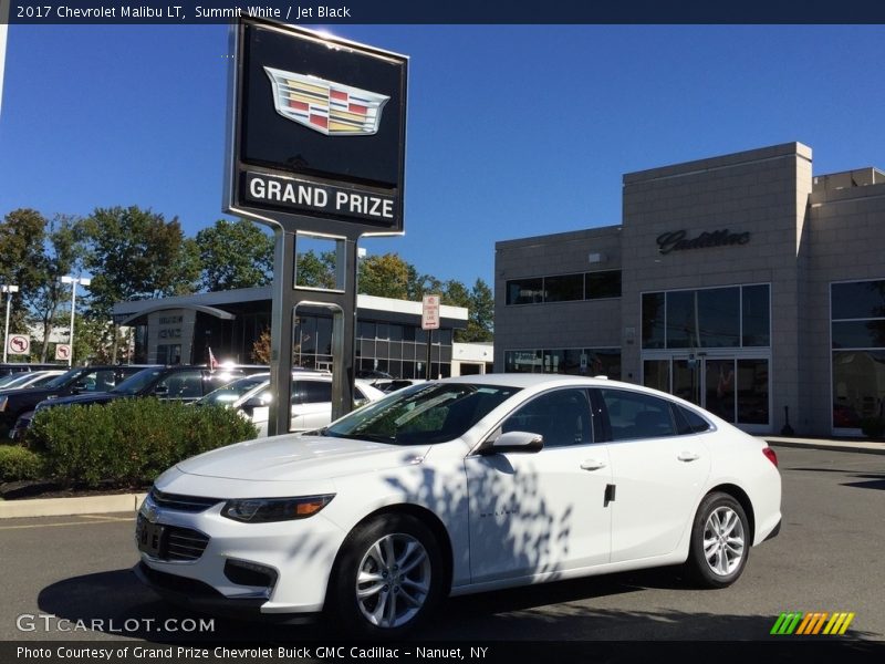 Summit White / Jet Black 2017 Chevrolet Malibu LT