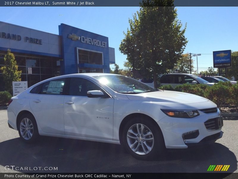 Summit White / Jet Black 2017 Chevrolet Malibu LT