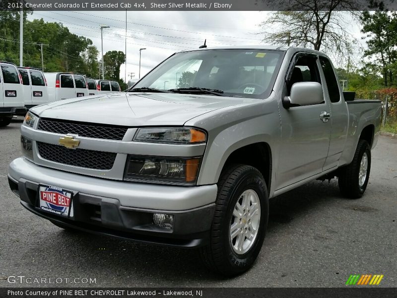 Sheer Silver Metallic / Ebony 2012 Chevrolet Colorado LT Extended Cab 4x4