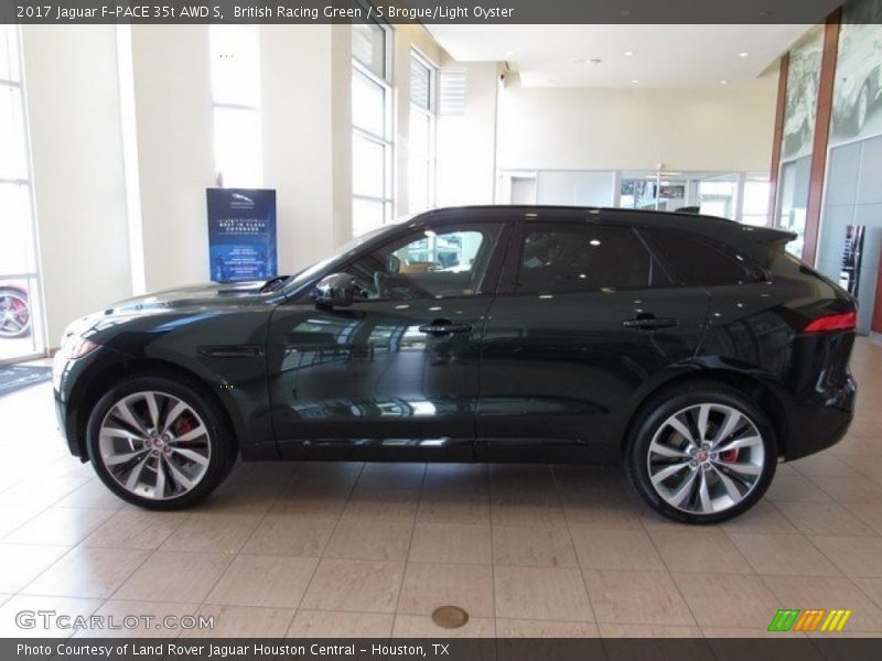 British Racing Green / S Brogue/Light Oyster 2017 Jaguar F-PACE 35t AWD S
