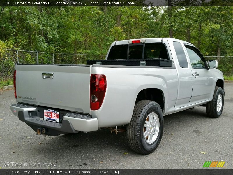Sheer Silver Metallic / Ebony 2012 Chevrolet Colorado LT Extended Cab 4x4