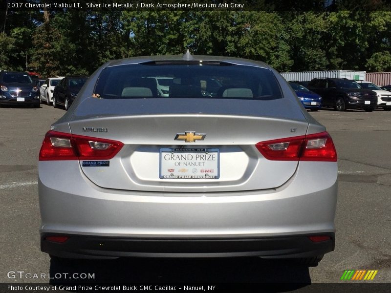 Silver Ice Metallic / Dark Atmosphere/Medium Ash Gray 2017 Chevrolet Malibu LT